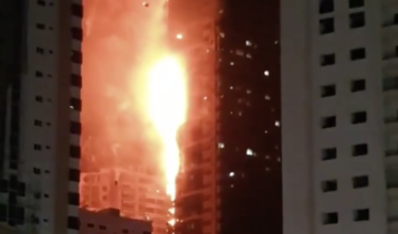 Fire erupts at residential tower in Sharjah
