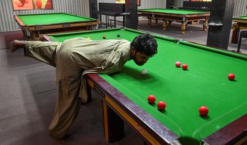 Born without arms, Pakistani snooker player masters the game 