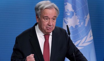 Against a bleak description of the world in 2020, it was by striking a hopeful note that Antonio Guterres decided to wrap up this “year of trials, tragedies and tears.” (AFP/File Photo) 