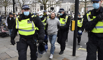 UK police arrest 36 at anti-lockdown protests