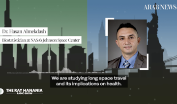 Arabs clearly have a role to play in space exploration, Hasan Almekdash, who works as a bio-statistician contractor through Kellogg Brown & Root (KBR) told Ray Hanania. (Screenshot)