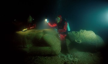 n 2016 this imposing five-metre-tall pharaoh was discovered on the seabed at Thonis-Heracleion. (Christoph Gerigk, Franck Goddio/Hilti Foundation)