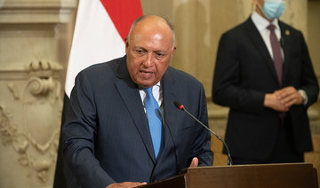 Shoukry outlined Egypt’s position and how it was continuing its efforts to restart negotiations in the Palestinian peace process. (Shutterstock/File Photo)