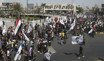 Hundreds of Iraqi protesters march in Baghdad ahead of vote