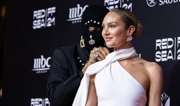 Candice Swanepoel on the red carpet at the Red Sea International Film Festival. (Getty Images)