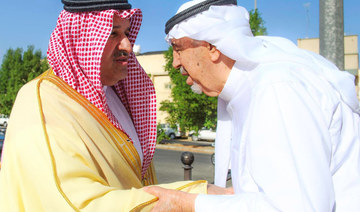 Madinah Gov. Prince Faisal bin Salman meets Sheikh Othman Taha. (SPA)