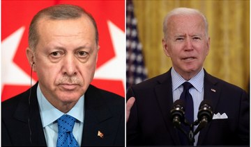 Turkish President Recep Tayyip Erdogan and US President Joe Biden met in Rome in October on the sidelines of the G20 Summit. (Reuters/File Photos)