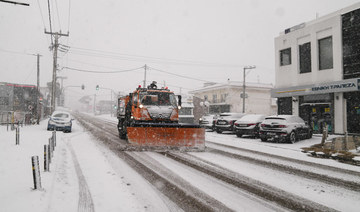 Severe weather brings snow to Athens, Greek islands