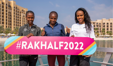 The reigning champion of the 2020 Ras Al-Khaimah Half Marathon, Ababel Yeshaneh, also took part in the training session, alongside fellow female elite stars Hellen Obiri and Genzebe Dibaba. (RAK Half Marathon)