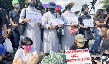 Protesters, comprising various segments of the Filipino society, gathered in Manila on Friday to mark the 36th anniversary of the "People Power" revolution that ousted late dictator Ferdinand Marcos. (AN photo)