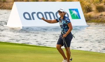 Kristyna Napoleaova of the Czech Republic shares the lead at the Aramco Saudi Ladies International after Day 2. (Supplied/LET)