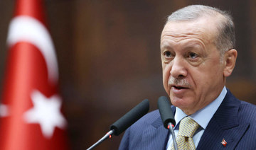  Turkish President and leader of the Justice and Development Party (AK Party) Recep Tayyip Erdogan delivers a speech in Ankara