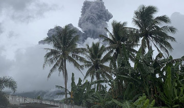 Philippine volcano spews ash and steam, alarms villagers