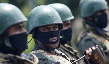 Army cadets stand guard in front of Sri Lankan parliament building in Colombo on July 16, 2022. (AFP)