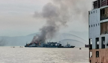 Philippines rescuers save all 85 passengers, crew after ferry fire