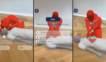 Snapchat augmented reality lens to teach users CPR