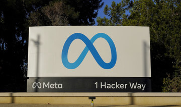 Meta's logo can be seen on a sign at the company's headquarters in Menlo Park, Calif., on Nov. 9, 2022. (AP)