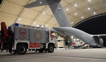 The UAE has dispatched planes to both Turkiye and Syria with relief items and rescue teams following Monday’s quake. (UAE MoD)