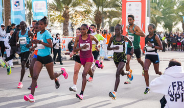 Runners from all walks of life lined up for 2023 Riyadh Marathon on Friday. (AN photos by Huda Bashatah)