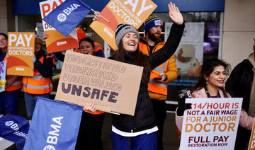 Tens of thousands of doctors  in UK kick off 3-day strike