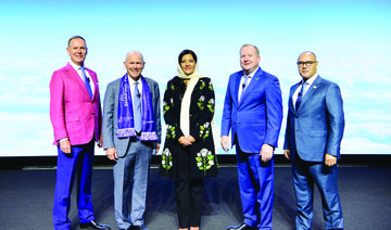 Boeing officials receive Princess Reema bint Bandar in South Carolina, US. (Supplied)