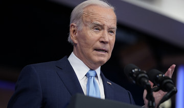 US President Joe Biden’s public approval was at 40 percent in recent days, close to the lowest level of his presidency. (File/AP