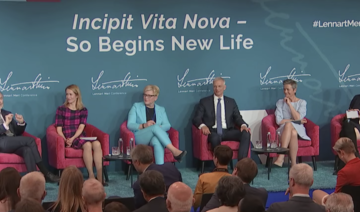 During a Lennart Meri Conference panel, academics and think-tank analysts joined Baltic prime ministers. (Screenshot/LMC)