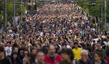 Tens of thousands protest growing wave of violence in Serbia