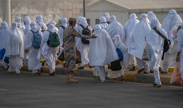 About 2 million pilgrims converged on Mina on Monday morning to begin Hajj. (AN photo by Huda Bashatah)