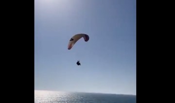 EU envoy paraglides off Gaza to show freedom ‘is the way forward’