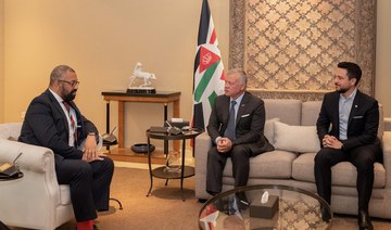 Jordan’s King Abdullah meets UK’s foreign secretary