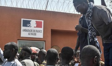 French embassy in Niger is attacked as protesters waving Russian flags march through capital