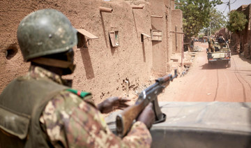 Troops of the Malian army patrol the ancient town of Djenne in central Mali. (AFP file photo)