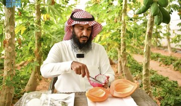 Saudi farmer sowing success growing rare tropical fruit