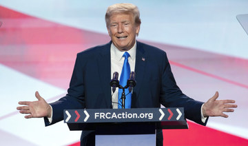 Former President Donald Trump speaks during the Pray Vote Stand Summit, Friday, Sept. 15, 2023, in Washington. (AP)