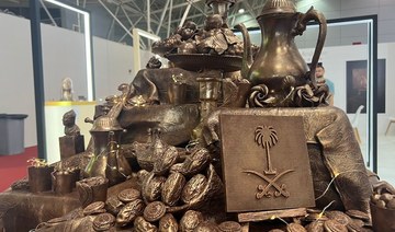 Dutch artist’s chocolate sculpture celebrates Saudi hospitality at food trade show in Riyadh