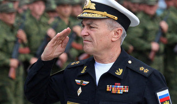 Russian Black Sea commander shown working after Ukraine said it killed him