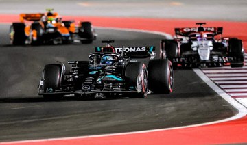George Russell delighted with second in chaotic end to Qatar GP qualifying