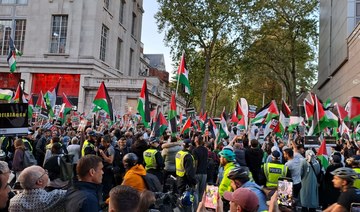 Demonstration in London in support of Palestinians in Gaza