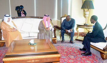 President of Equatorial Guinea Teodoro Obiang Nguema Mbasogo receives Saudi Minister of State for Foreign Affairs Adel Al-Jubeir