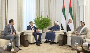President of UAE meets UK defense minister