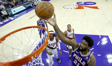 Embiid scores 35 in dominant effort as NBA 76ers beat Portland