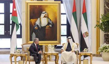 UAE president receives Jordanian king in Abu Dhabi