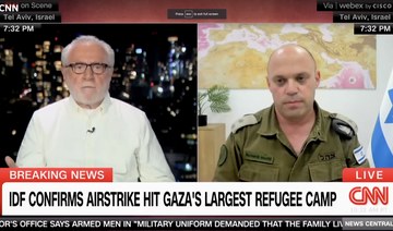 CNN journalist challenges Israeli military spokesperson over bombing of Gaza refugee camp