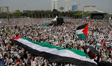 ‘Solidarity for humanity’: Hundreds of thousands rally in Jakarta to support Palestine