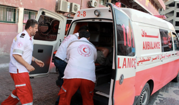 Ambulances carrying patients from Gaza hospital arrive at Rafah crossing