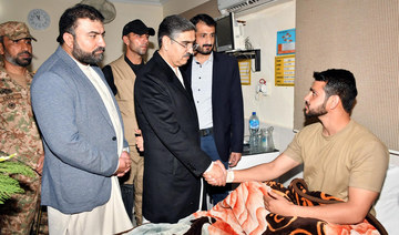 Pakistani PM visits injured soldiers in Dera Ismail Khan a day after suicide attack