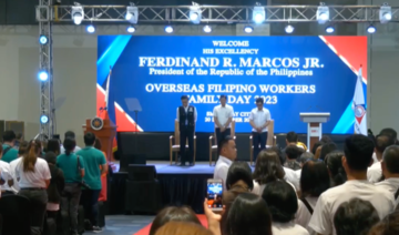 Marcos celebrates Filipino migrant workers, pledges to improve their welfare