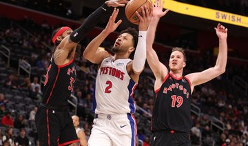 Pistons end NBA record-tying losing streak at 28 games, beating Raptors 129-127