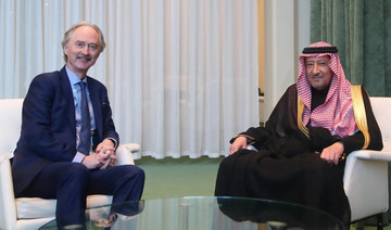 Saudi deputy minister meets UN envoy for Syria
